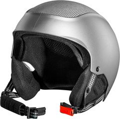 Grey Ski Helmet - Isolated