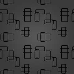 Seamless background for your designs. Modern dark ornament. Geometric abstract pattern