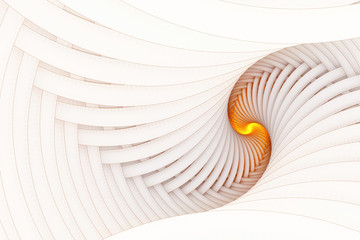 Abstract fractal golden spiral in perspective © svetlanass13