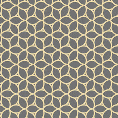 Seamless golden ornament. Modern background. Geometric modern pattern