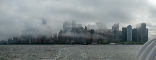 Cloudy Lower Manhattan