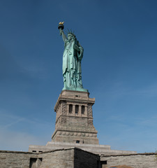 Fototapeta na wymiar Statue of Liberty at Ellis Island