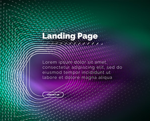 Neon glowing background for landing page