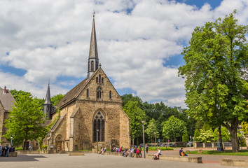 Jacobi church in the historical center of Rinteln, Germany