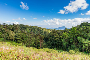 Fototapeta premium Landscape of mountain with sky.