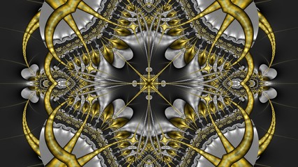 Computer generated 3D fractal.Colorful digital design of the cover.Beautiful geometric pattern.Beautiful texture background.