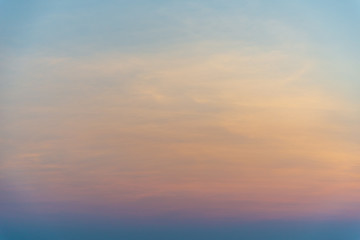 sunset sky on the beach