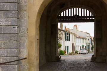 Obraz premium Gate from the of the Fortress of Vauban, France