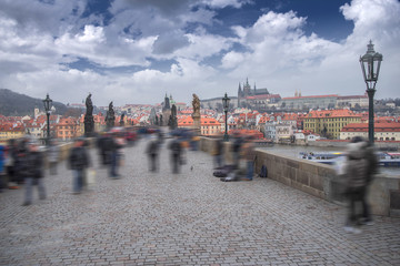 Obraz premium Prague - Charles bridge, Czech Republic