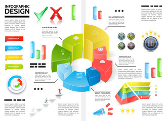 Realistic Colorful Infographic Template