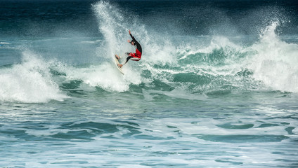 Action in the surf, Fistral, Newquay, Cornwall © mickblakey