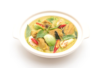 Roti and Green Curry with Chicken