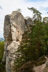 sandstone rock near Hruba Skala renaissance castle