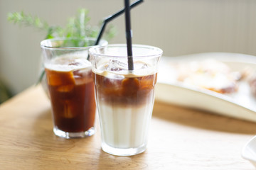 アイスカフェラテとアイスコーヒー