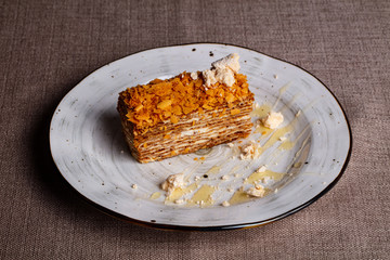 Layered honey cake