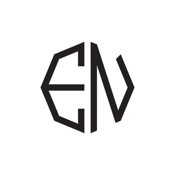 two letter EN octagon logo