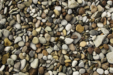 background of small sea stones