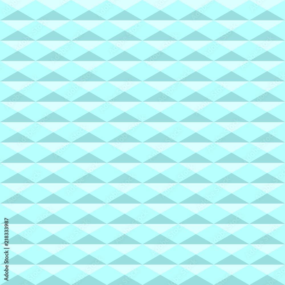 Poster seamless blue triangle pattern. geometric abstract texture background. vector illustration