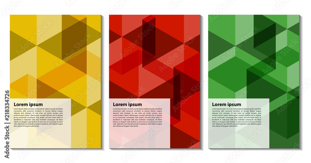Poster colorful trendy geometric flat elements of pattern modern business. pop art style texture. modern ab