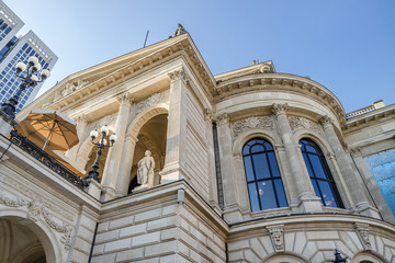 Fototapeta na wymiar Close-up of the old opera house in Frankfurt, Germany
