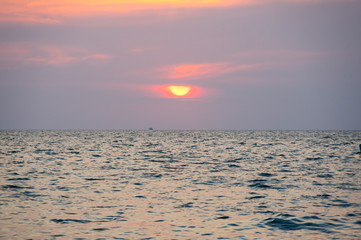 Sunset over Gulf of Thailand