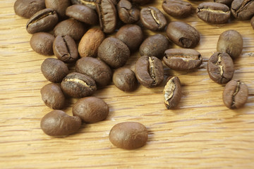 Café en grain / Macro sur café en grain