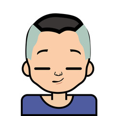 portrait icon, face. on white background, vector