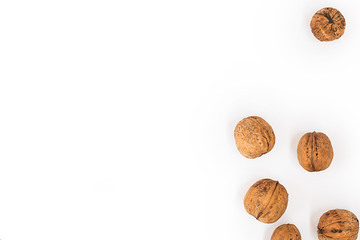 walnut, food, nut, nutrition, healthy, white, clean,