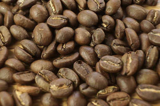 Caf&eacute; en grain / Macro sur caf&eacute; en grain