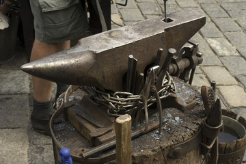 Blacksmith anvil for iron work
