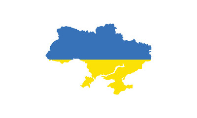 Ukraine map outline country borders state shape