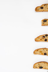 biscotti, tasty, sweet, biscuit, italian, dry, home made, pastry, cuisine, half, line,