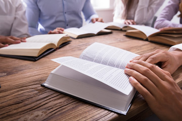 Group Of People Reading Bible