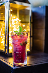 summer lemonade in the cafe