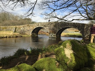 Fototapeta na wymiar two bridges dartmoor