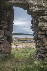 Tooles castle on the coast of the Baltic Sea.