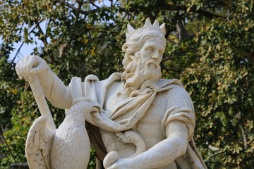 The Fontana del Genio a Villa Giulia is a sculpted water fountain in the park of the Villa Giulia in Palermo, Italy. It was sculpted by Ignazio Marabitti in 1778 and shows the Genius of Palermo.