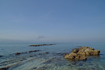 the stones at the beach