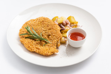 typical austrian viennese Schnitzel