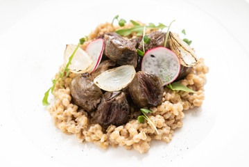 barley with meat