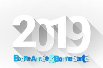 bonne année 2019 - carte de voeux française