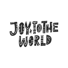 Joy To The World Lettering