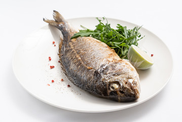 roasted dorada with salad