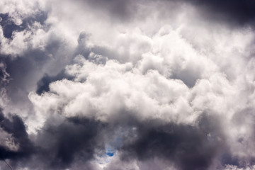 light in the dark and dramatic storm slouds