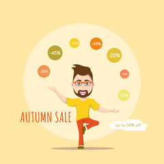 Autumn sale concept