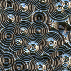 3d effekt - abstrakt metallisch glänzend nahtlos muster