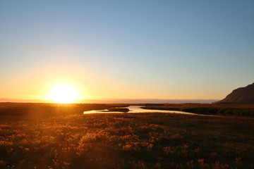 Morning light in the sunrise