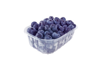 Blueberry in the plastic container