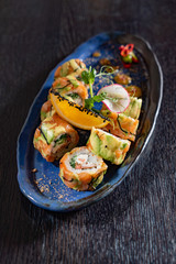 sushi in the asian restaurant