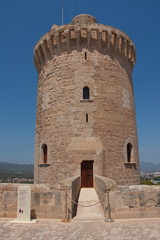 Fototapeta na wymiar Castell de Bellver in Palma de Mallorca on Mallorca 